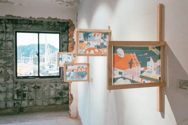藝術家駐港開展！基隆「大魚來了-正濱港灣共創插畫節」特色路線導覽帶你深度遊基隆