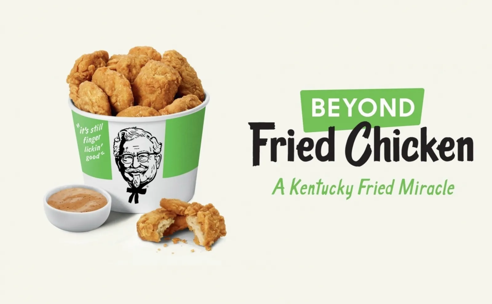 肯德基爺爺呷菜！攜手人造肉公司Beyond Meat，推出植物肉炸雞塊