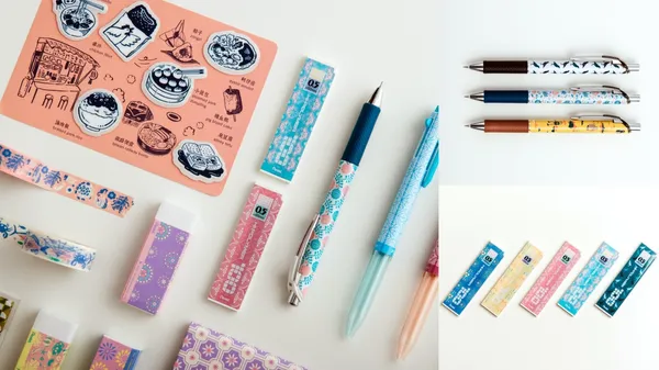 文具控注意！台灣印花躍上文具，印花樂╳日本Pentel 推出聯名系列文具