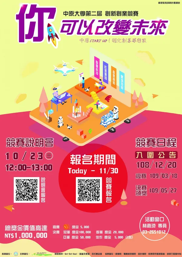 第二屆【你‧可以改變未來】創新創業競賽