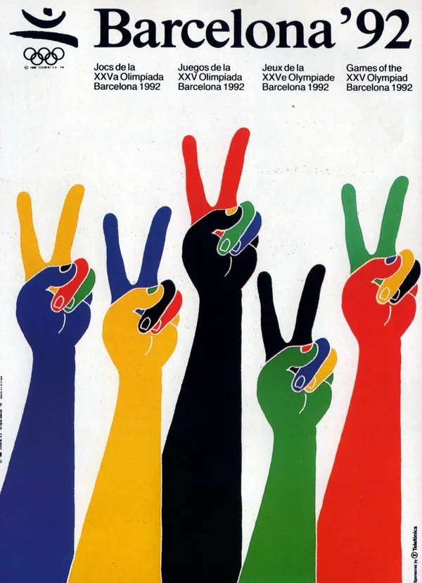 奧運藝術海報-13-Barcelona 1992.jpg