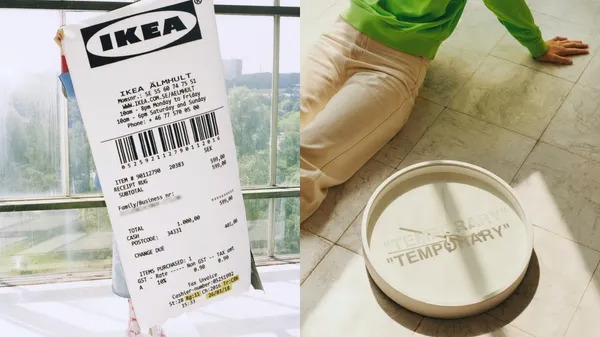 超巨大 IKEA 發票！IKEA、Off-White 再聯名，發票地毯、暫時性時鐘等 15 款家飾限量開賣