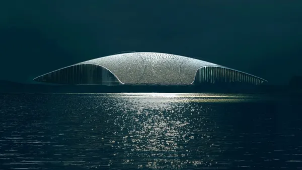 如鯨魚拍打海面！座落挪威北極圈內小島，世界最美遊客中心「The Whale」