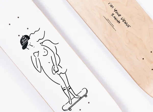 長場雄香港展覽-c. ImYourVenus SkateBoard_2.jpg