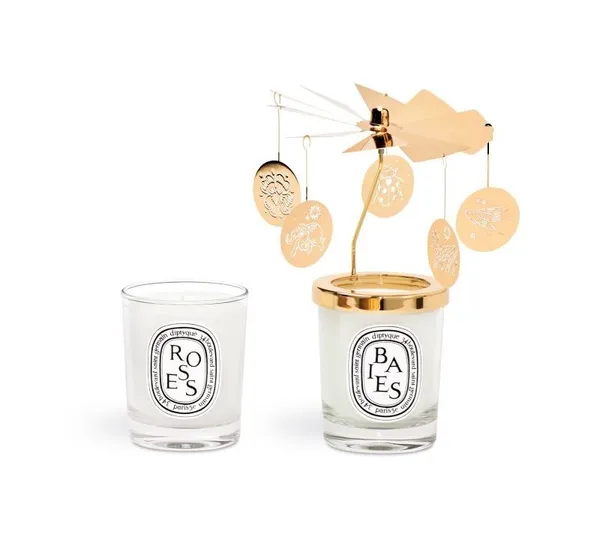DIPTYQUE_DIPTYQUE 2019聖誕限量旋轉燭罩禮盒-漿果_玫瑰70gx2_$4200.