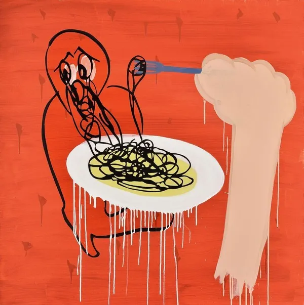 台北當代_Chu-Fang Hsiao, “Cuttlefish noodles are made 