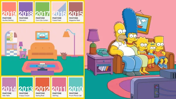 果然神預測？《辛普森家庭》1989 年推出，配色竟吻合 Pantone 2010 到 2019 年度代表色