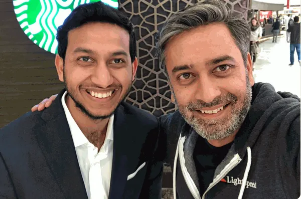 左為OYO創始人Ritesh Agarwal，右為光速印度合夥人Bejul Somaia.png