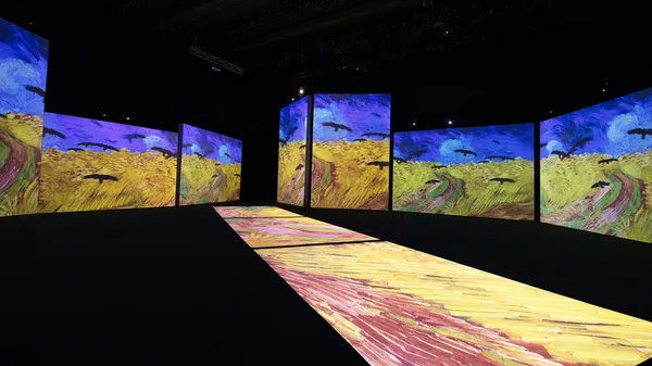 《再見梵谷－光影體驗展》動態展區_梵谷名作「麥田群鴨」.jpg