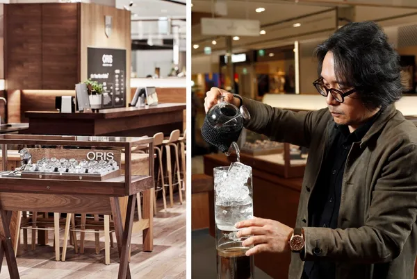 全球首間「Watch & Coffee 複合店」！瑞士百年製錶Oris X咖啡器皿職人王旋，喝到工藝與時間的底蘊！