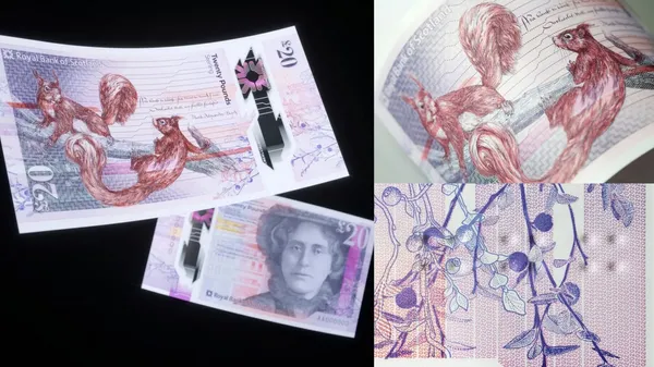 是紙鈔也是口袋裡的藝術品！蘇格蘭發表新的英鎊設計，以野生動物為題，紫外線下還有隱藏版