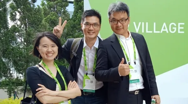 圖二 ：智慧製造 AI 公司開必拓（Kapito） 三位創辦人，由右至左、分別為執行長孫逢佑、技術長