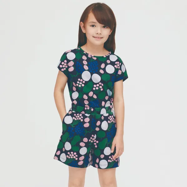 UNIQLO X Marimekko 女童Marimekko T恤(短袖)_NT$390_穿搭圖.j