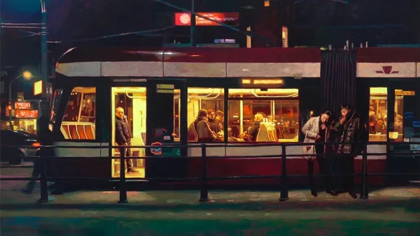 受孤獨畫師 Edward Hopper 啟發，日本藝術家森本圭太畫出夜的神秘寧靜！