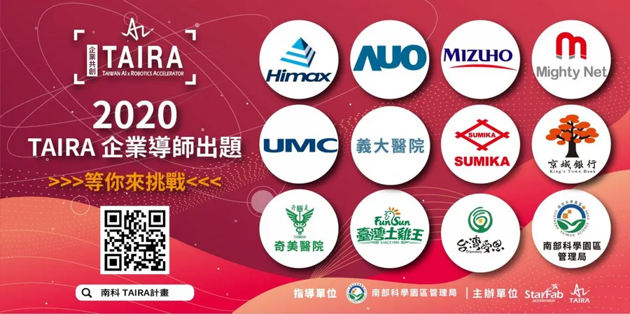 2020 第三屆 TAIRA 加速器｜企業出題，徵案6/30截止！