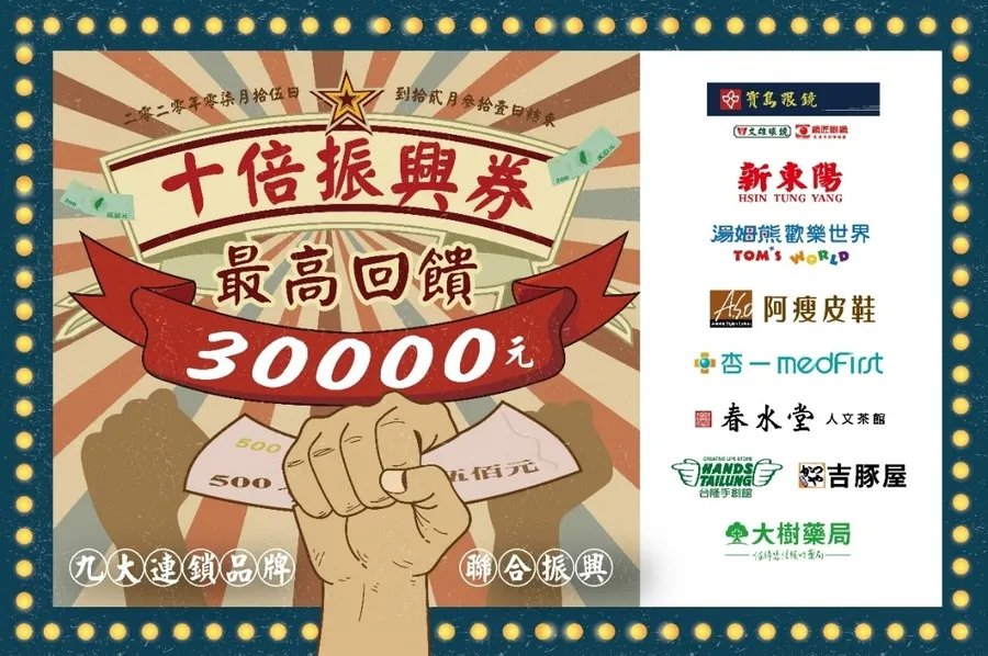 3倍不夠看？寶島眼鏡揪本土品牌發「十倍券」，目標創造300億元商機