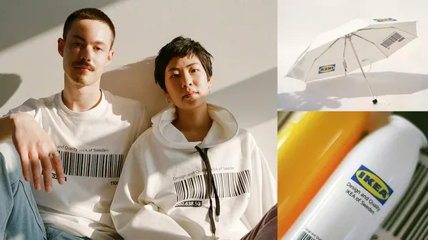 今天開賣，台灣買得到！IKEA 跨足服裝設計，延續品牌簡約精神推出「條碼 T 恤」、「logo 水瓶」