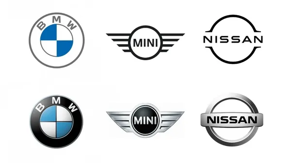 6 大車廠扁平化 logo！迎合數位世代設計需求，BMW、MINI、Nissan 擬真化 logo 退場