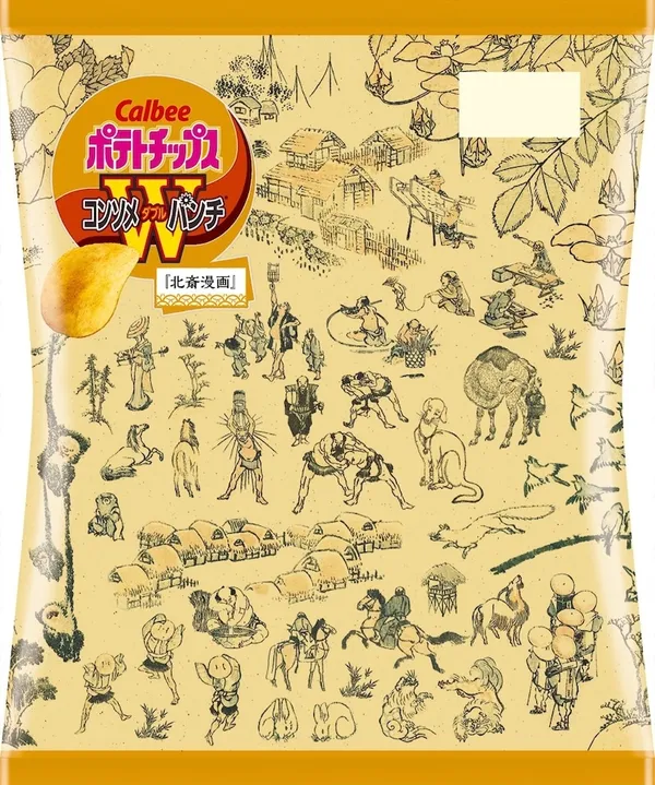 Calbee葛飾北齋包裝