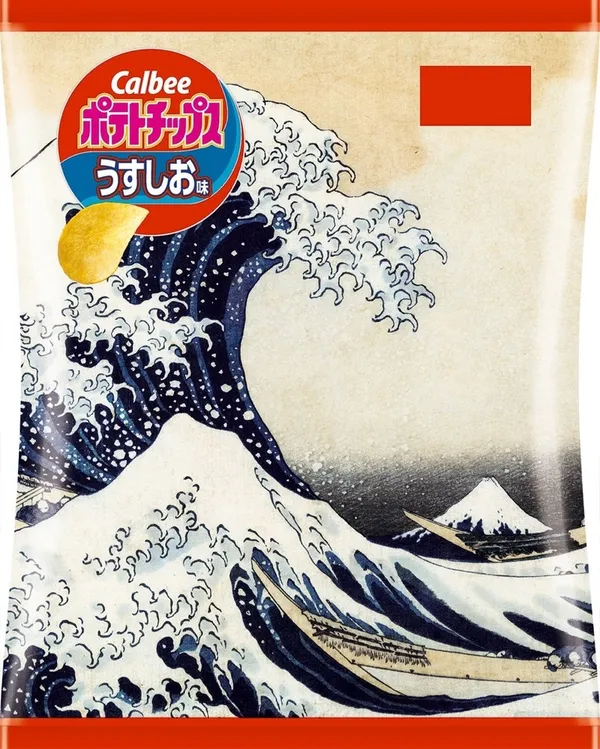 Calbee葛飾北齋包裝