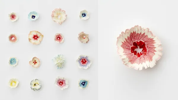 鉛筆屑變身漸層小花！日本藝術家三澤遙的紙花創作，每削一下就能開出一朵美麗的花