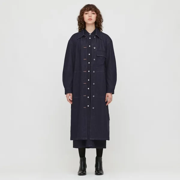 UniqloU_女裝 U牛仔襯衫式大衣_NT$1,490_穿搭圖.jpg