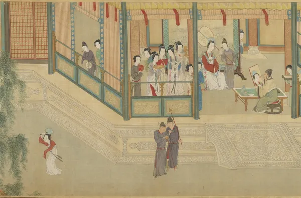 國寶　明 仇英 漢宮春曉 局部.jpg