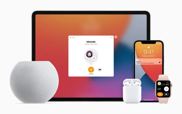 HomePod mini不僅可是智慧家庭控制中心，家人更可藉由廣播功能相互交流.jpg