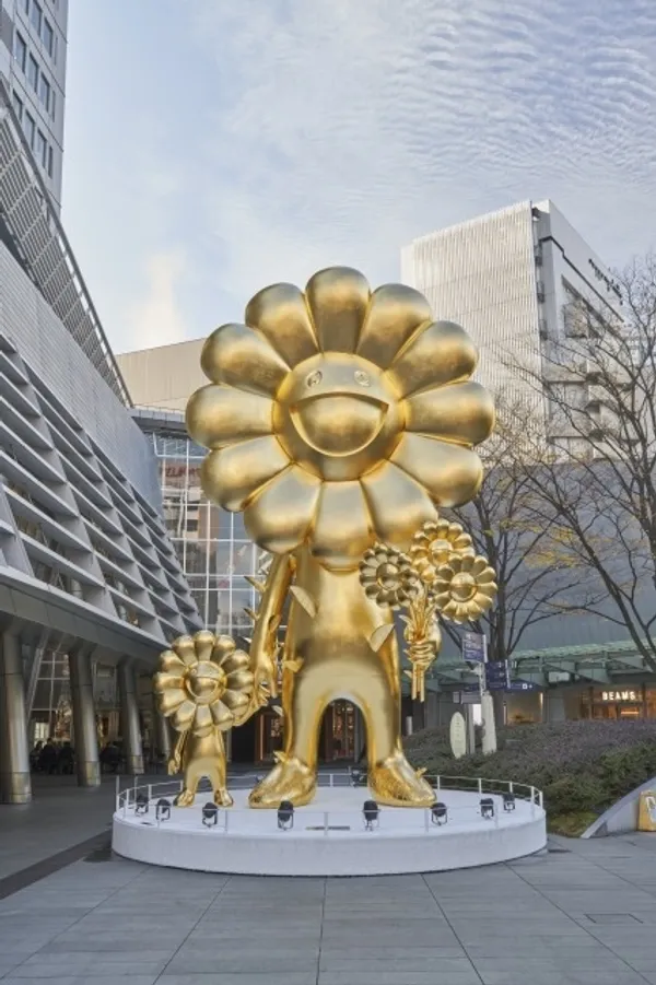 東京六本木-村上隆金色小花01.jpg