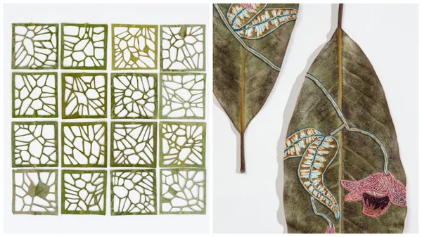 絕美葉片刺繡！藝術家Hillary Waters Fayle以針線勾勒，打造如花窗、圖騰般的藝術之作