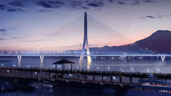 淡江大橋最新進度！2025 年底完工、明年通車：Zaha Hadid 遺作，打造世界最大單塔不對稱斜張橋