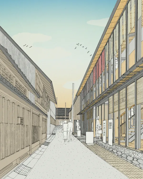 06中川政七商店鹿猿狐BUILDING-路地.jpg
