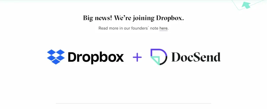 Dropbox砸1.65億美元收購新創DocSend，佈局一條龍遠端工作協作流程