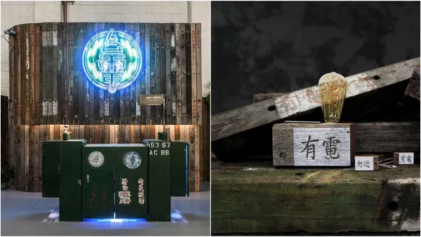 變電箱、木橫擔登文博松菸會場！台電文創新概念「雜貨電」：販售退役材料與它們的故事