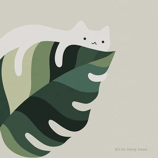 Lim Heng Swee 林行瑞 貓與植物插畫 08.jpg