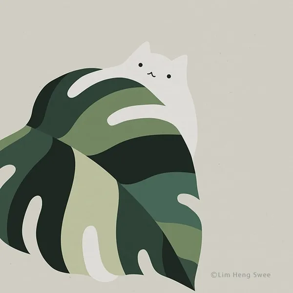 Lim Heng Swee 林行瑞 貓與植物插畫 09.jpg