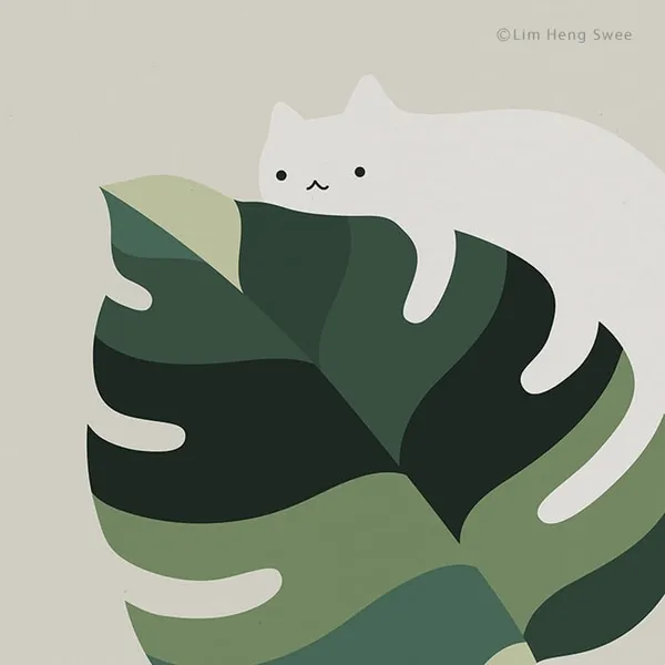 Lim Heng Swee 林行瑞 貓與植物插畫 10.jpg