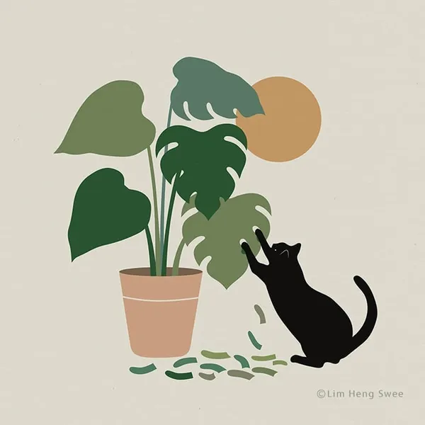 Lim Heng Swee 林行瑞 貓與植物插畫 11.jpg