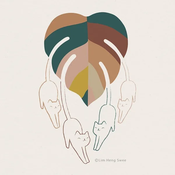 Lim Heng Swee 林行瑞 貓與植物插畫 13.jpg