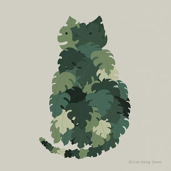 Lim Heng Swee 林行瑞 貓與植物插畫 15.jpg
