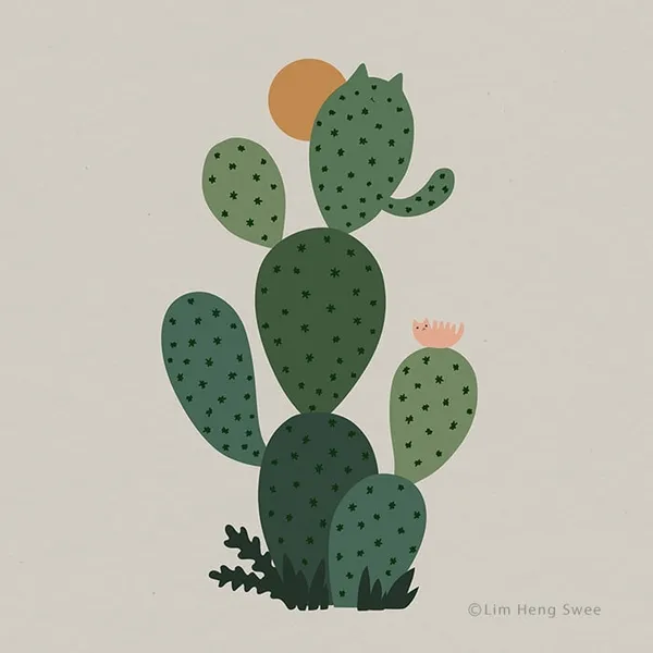 Lim Heng Swee 林行瑞 貓與植物插畫 16.jpg
