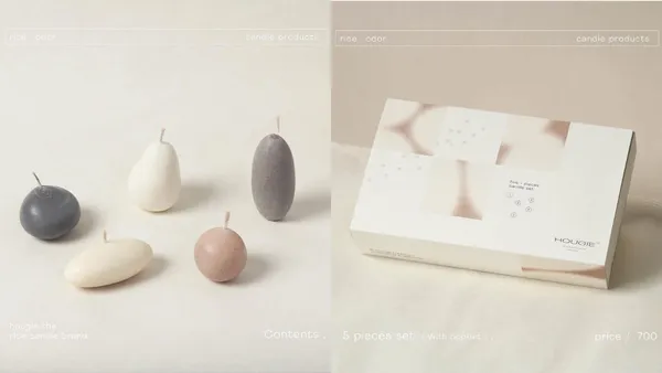 米做的蠟燭！為過剩稻米找新出路，新一代學生作品 「Hougie」 讓低價飼料變身蠟燭
