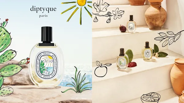 以地中海之夏為靈感！diptyque 新品 Ilio 限量暖陽淡香水：藝術家操刀瓶身圖案，純真筆觸詮釋自然之美