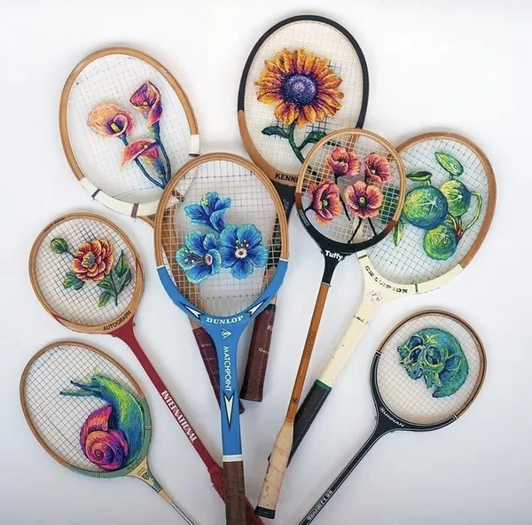 球拍刺繡 Danielle Clough 12