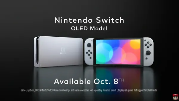 2021白色新版Nintendo Switch_新增白色機身、螢幕加大、改 OLED 面板，6 亮點