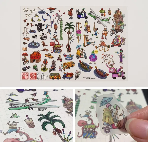 Tom Parker 台北地圖 嘖嘖 08 《台灣味》逗趣貼紙  .jpg