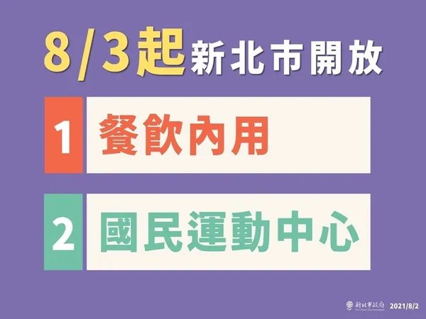 新北市開放內用