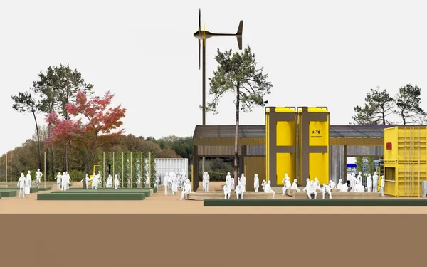 IKEA 在 Fredriksdalsskogen 城市森林，以永續物材打造自給自足的能源與飲水系統