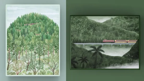 種籽設計操刀！「回嘉，阿里山拼圖」獨立山、雲鐵、森鐵 3 款，將台灣林業鐵路之美帶回家