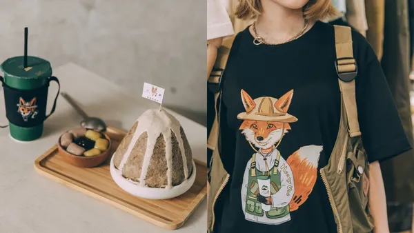 日系選品店 HeavyUse 聯名八時神仙草！山系狐狸插畫躍上 T-Shirt、杯套，還有山系冰品登場
